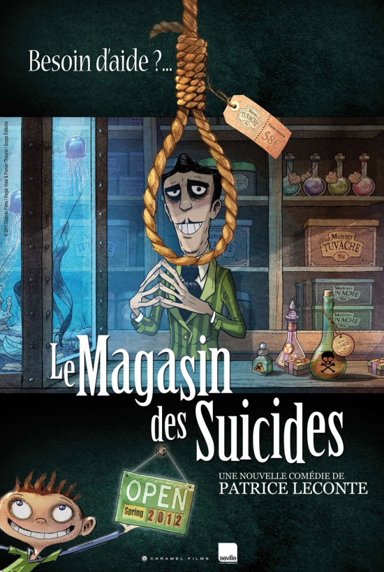 "Le magasin des suicides" de Patrice Leconte :: Dans une petite ville qui respire le malheur et la dépression, le quotidien d'une entreprise familiale spécialisée dans... le suicide ! (voir suite ci-dessous)