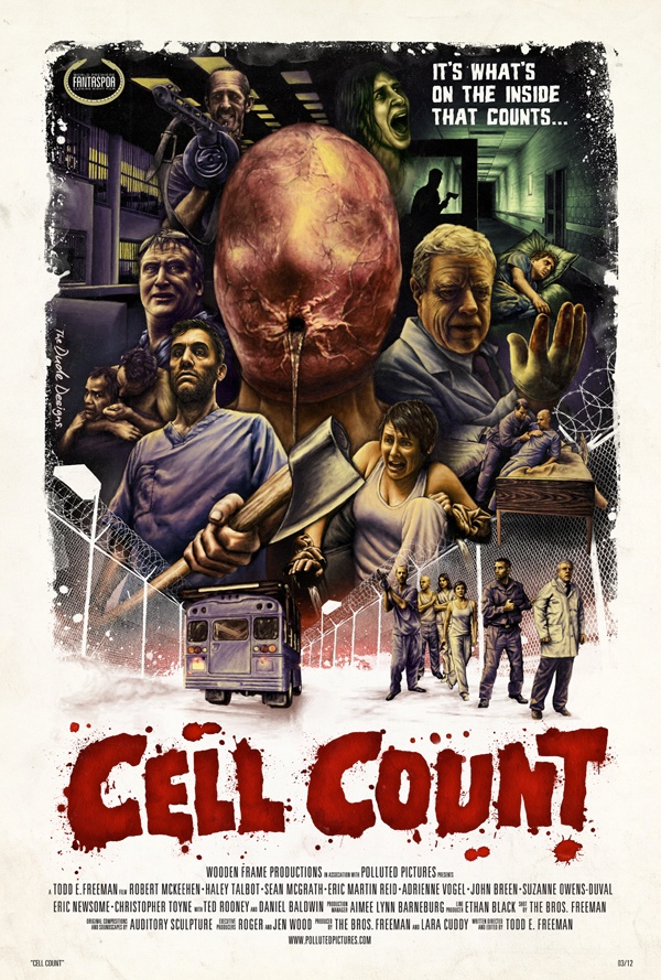 Imaginé et dirigé par Todd E. Freeman, avec Daniel Baldwin, "Cell Count" a été choisi comme film de clôture du festival Fantaspoa au Brésil, qui aura lieu le mois prochain (voir ci-dessous)