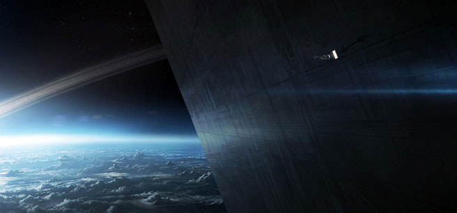 Dessins de production pour "Oblivion", adapté par Joseph Kosinski de sa BD co-signée par Arvid Nelson, avec Tom Cruise en vedette...