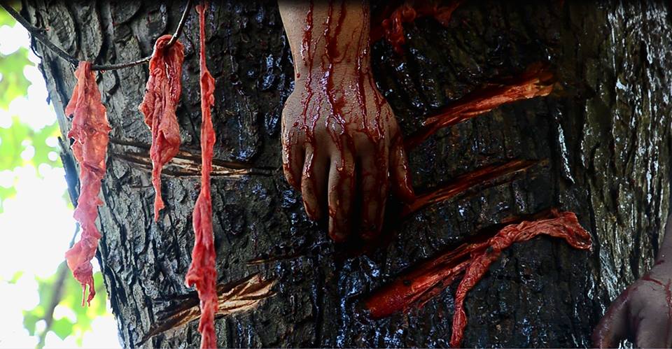 "The Dooms Chapel Horror" de John Holt est un found-métrage d'horreur filmé dans l'ouest du Kentucky et du Tennessee par A Good Size Productions, basé sur le court-métrage "The Hunt", du même auteur, et datant de 2009 (voir ci-dessous)