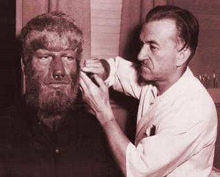 Avec Lon Chaney Junior, alias "The Wolfman"