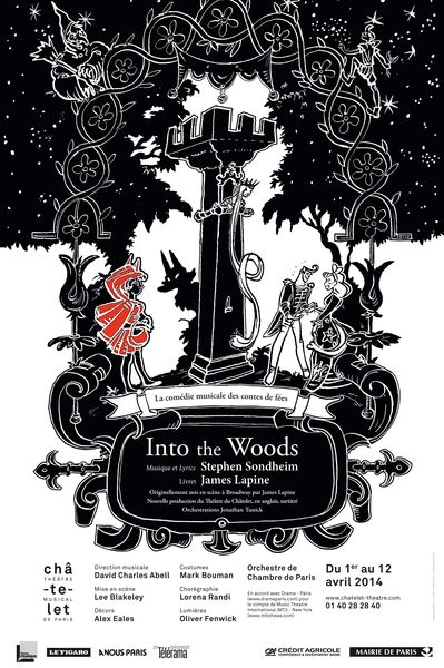 INTO THE WOODS AU CHATELET du 1er au 12 avril 2014 (voir ci-dessous)