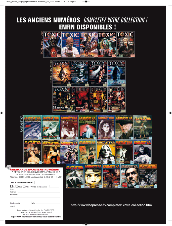 Les anciens numéros sont disponibles ! voir ci-dessous