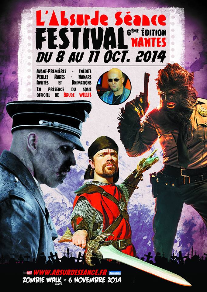 Du 8 au 11 octobre aura lieu au cinéma Katorza de Nantes la 6e édition de L'Absurde Séance (voir ci-dessous).