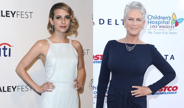 Jamie Lee Curtis ("Halloween") et Emma Roberts ( "Scream 4") seront les vedettes de "Scream Queens", une nouvelles série de comédie d'horreur... (voir suite ci-dessous)