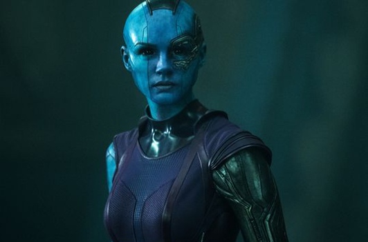 Nebula revient dans «Les gardiens de la galaxie 2»…. (voir ci-dessous)