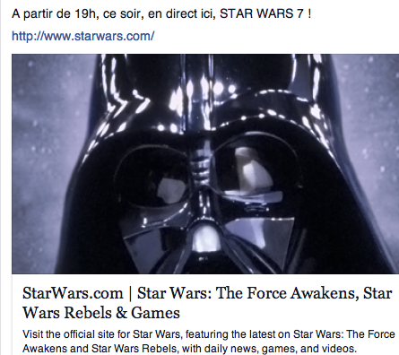 ce soir, à partir de 19h, STAR WARS 7 en direct ! (voir ci-dessous)