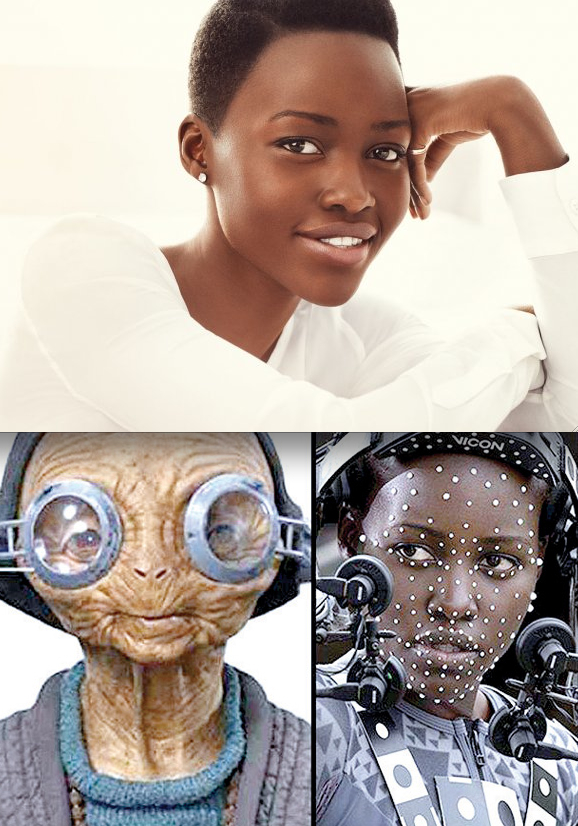 Lupita Nyong’o, la pittoresque alien du « Réveil de la force », interprètera à npuveau une extraterrestre, mais cette fois à visage découvert, dans le thriller de SF INTELLIGENT LIFE… (voir ci-dessous)