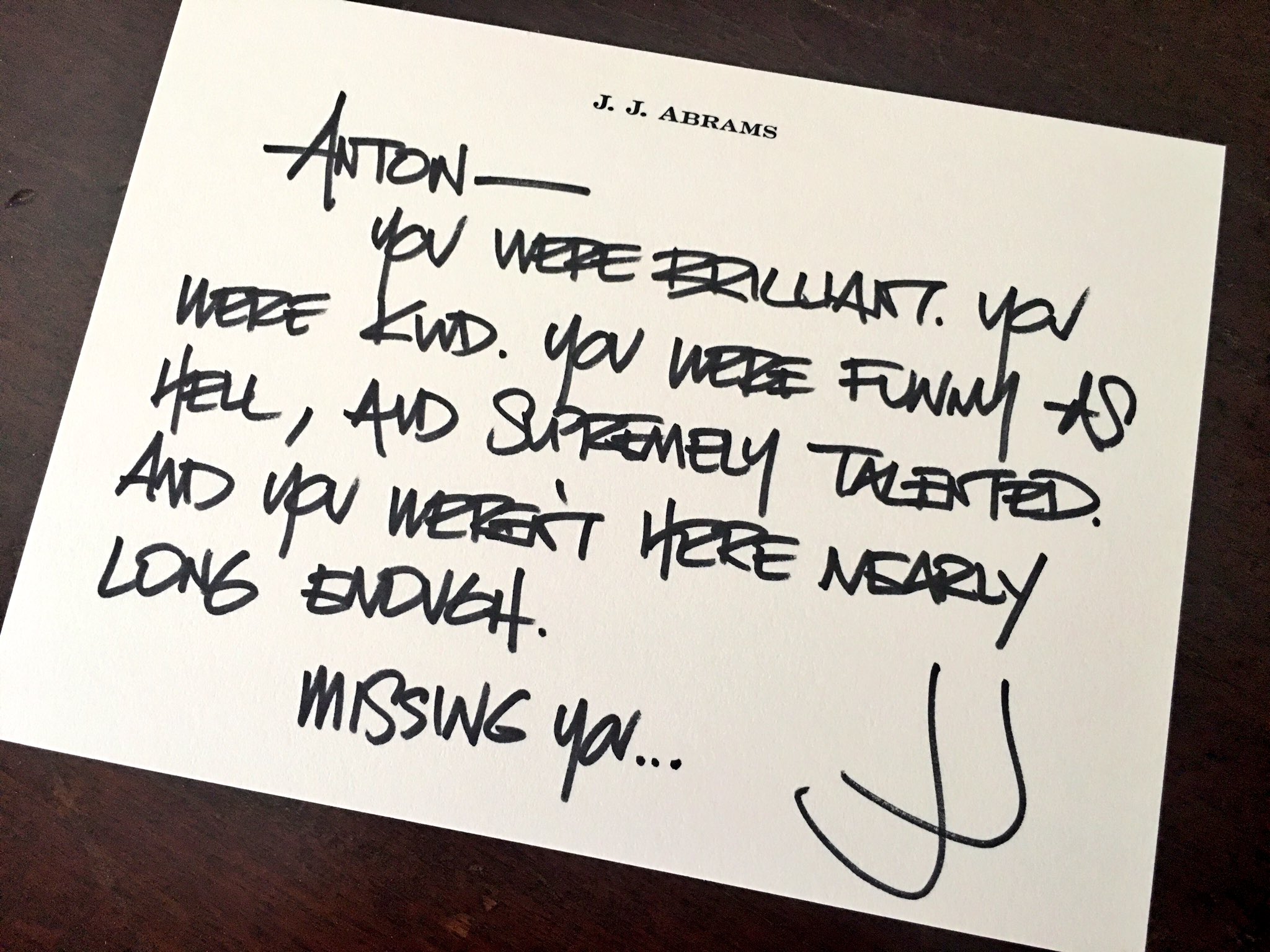 R.I.P. Anton Yelchin