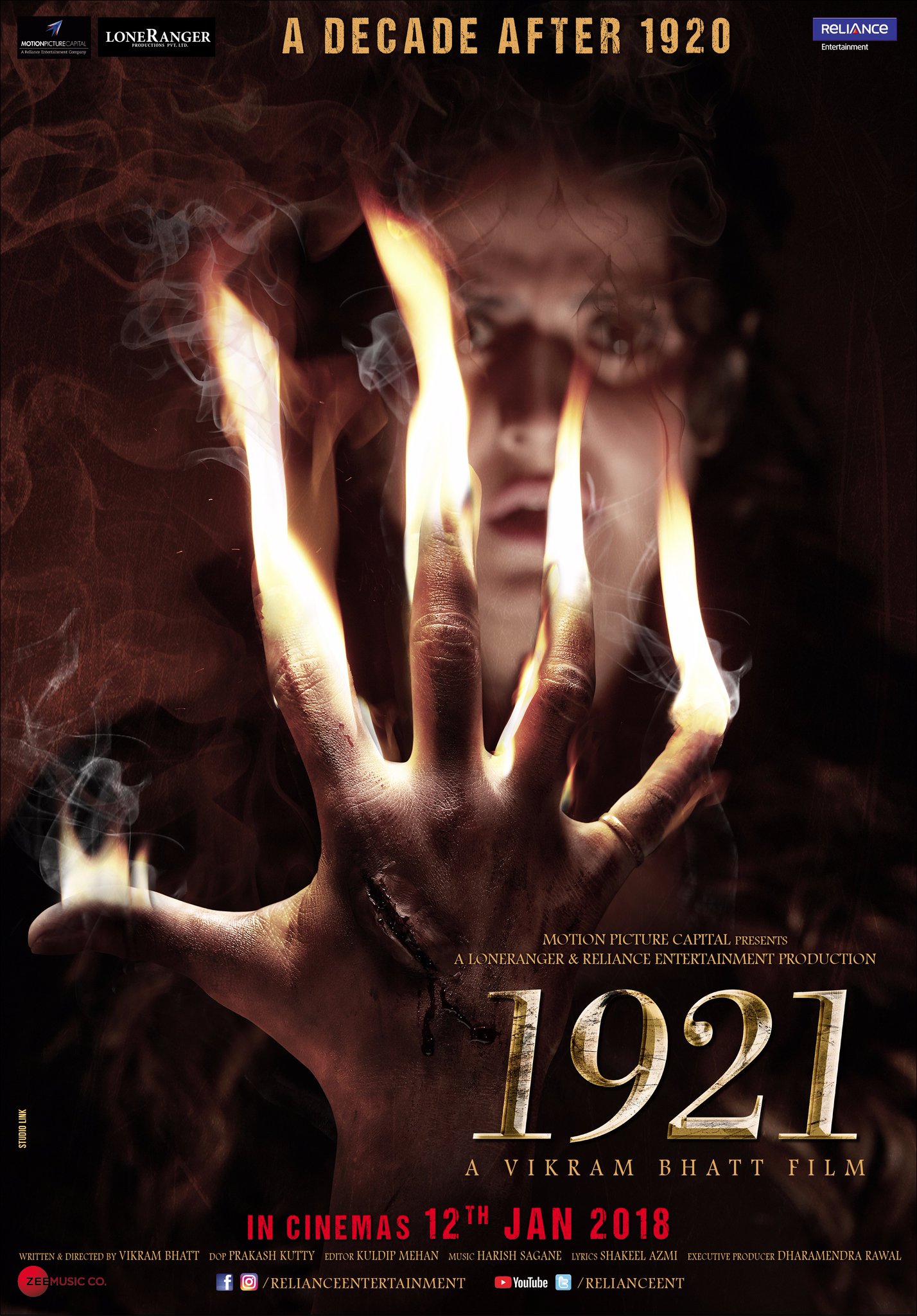 «1921», le nouveau film d’horreur bollywoodien de Vikram Bhatt sort le 12 janvier 2018…
