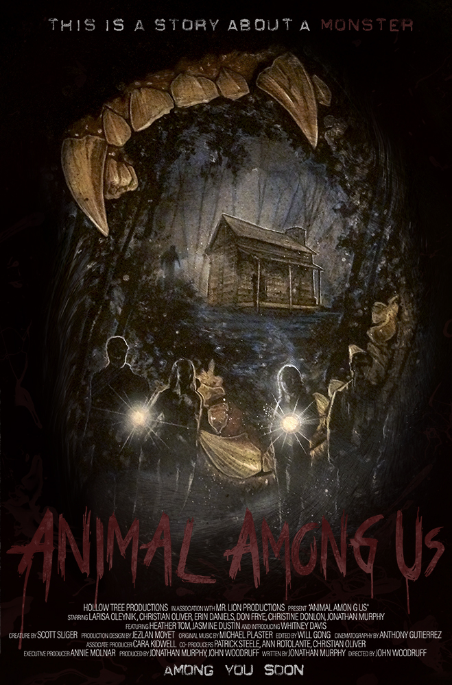 "Animal Among Us" est signé John Woodruff, auquel on doit en 2016 une mini-série télé et plusieurs courts-métrages. Ce thriller d’horreur met en scène une créature dans la lignée du Bigfoot…