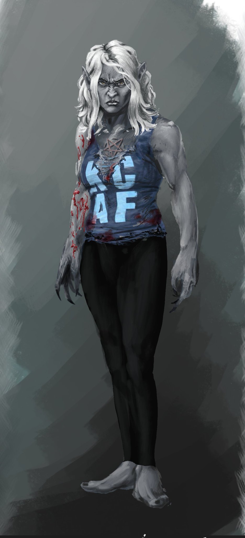 En postproduction, INHUMANE met en scène une louve-garou….