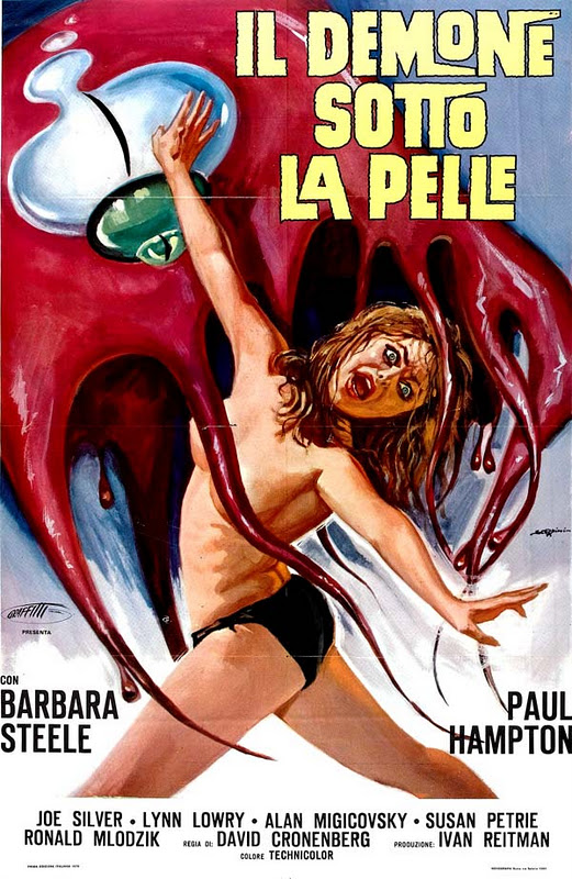 "Frissons" de David Cronenberg (affiche italienne)