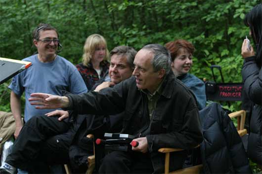 Dario Argento dirige le tournage