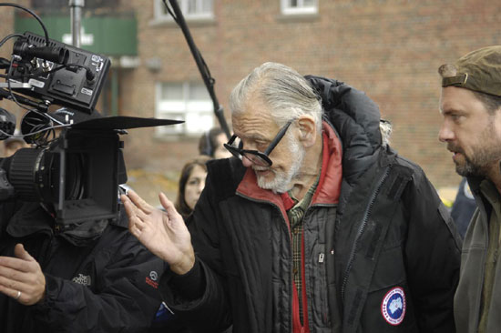George A. Romero sur le tournage