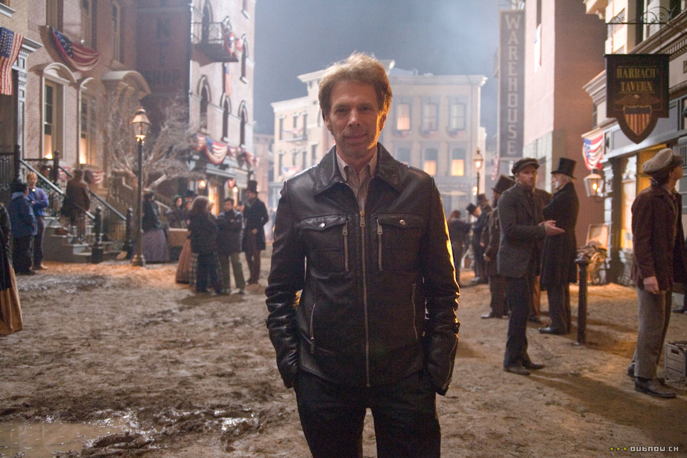 Jerry Bruckheimer, le producteur, dans les décors du film....