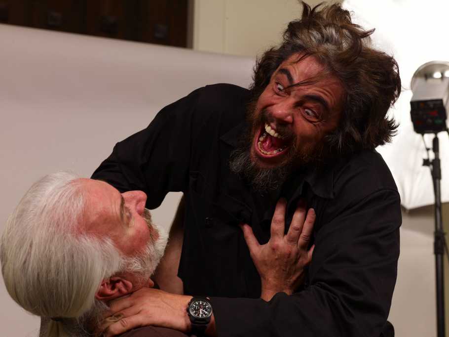Rick Backer agressé par Benicio del Toro (lors de la préproduction du film)