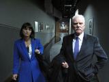 Le Dr. Loomis (Malcolm McDowell), auteur d'un livre sur Michael Myers, et son attachée de presse (Mary Birdsong)