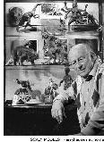 Ray Harryhausen et ses modèles, "at home"