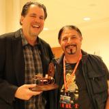 Nos correspondants à l'étranger : Roberto D'Onofrio (à dte) et Don Cosccarelli