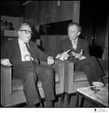 Peter Cushing et Terence Fisher, Invités d'Honneur du 2e Festival International de Paris du Film Fantastique et de SF (1974). Photos : Jean-Louis  Rancurel