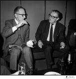 Peter Cushing et Terence Fisher, Invités d'Honneur du 2e Festival International de Paris du Film Fantastique et de SF (1974). Photos : Jean-Louis  Rancurel