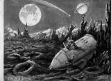 "Le voyage dans la lune" (dessin de production)